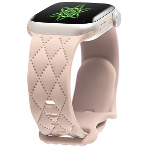 HTUTWOO Checkered Apple Watch Silicone Strap, Slim Sport Band 38/40/41/42/44/45/46/49mm for iWatch Series 11 10 9 8 7 6 5 4 3 2 1 SE Ultra - 1 of 4