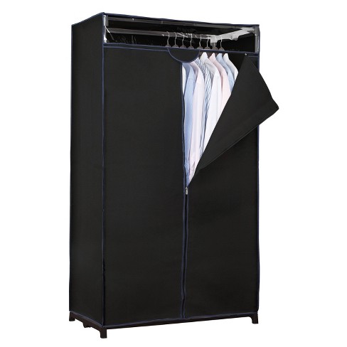 BOXSWEDEN 8pc Clothes Hangers Wardrobe Closet Clothing Hanger Organiser  Black
