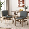 NicBex Mid Century Modern Dining Chairs Set of 2 with Upholstered Seat and Back,Stylish Accent Chairs for Dining Room,Kitchen,Office - 3 of 4