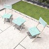 Moda Furnishings 3-piece Acacia Wood Patio Outdoor Bistro Set - 3 of 4