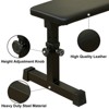 43.71"THE Flat Weight Bench for Strength Training W/ 5-Level Adjustable Height ,Black - 3 of 4