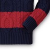 Hope & Henry Boys' Mock Neck Cable Sweater with Buttons, Infant - 4 of 4