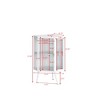 Grungis Bathroom Storage Cabinet,Coner Cabinet with Tempered Glass Door & Storage Shelves,Storage Cabinet for Bathroom - 4 of 4