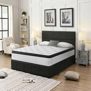 Whisen 12” Full Size Hybrid Mattress with 7-Zoned Memory Foam, Individual Pocket Spring, Knitted Cover - 1 of 4