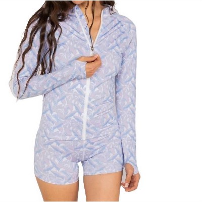 Women's Full Zip Rashie Top - Reel Skipper