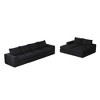 Oversized Corduroy Cloud 6-Module U-Shaped Sectional Sofa with Chaise - 4 of 4