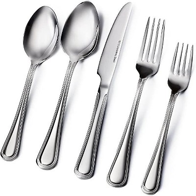 20-pc Flatware Set – 18/10 Stainless-steel Heavy-duty Flatware Set For ...