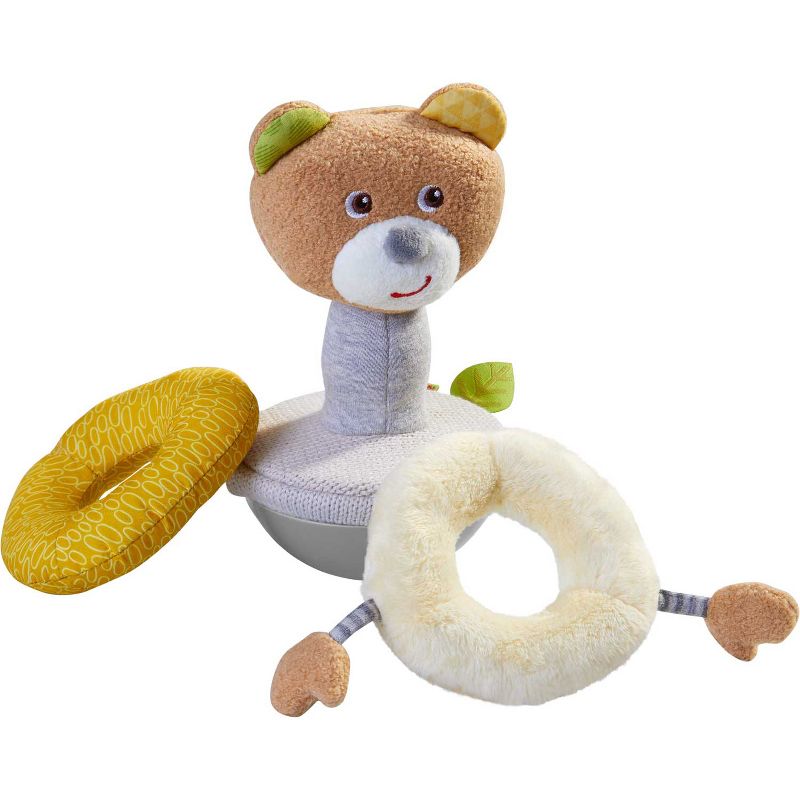 HABA Roly Poly Bear Soft Wobbling & Chiming Baby Toy, 2 of 8