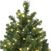 4.5 FT Pre-Lit Fiber Optic Artificial Christmas Tree, 2 Pack, 300 Warm White LED Lights, 8 Lighting Modes, Bendable PVC Branches, Metal Hinges - 3 of 4