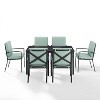Kaplan 7pc Outdoor Dining Set with Arm Chairs Mist/Oil Rubbed Bronze - Crosley: Weather-Resistant Patio Furniture - 2 of 4