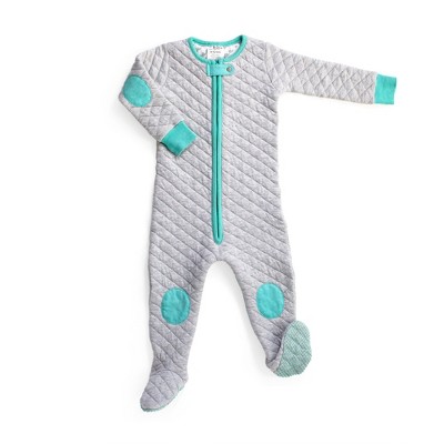 Baby footed pajamas with grippers sale