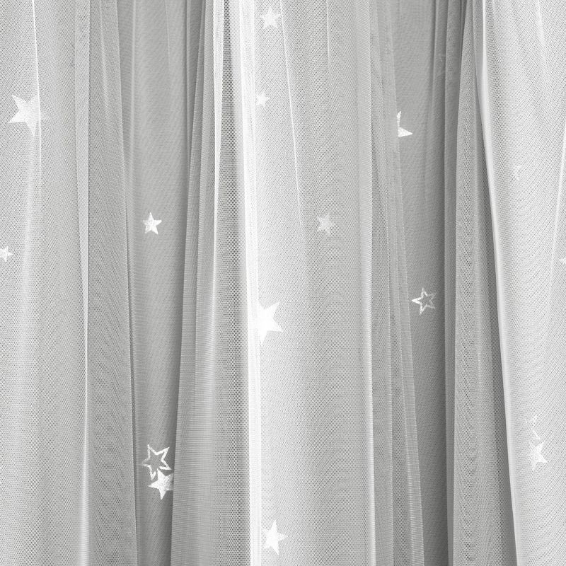 Star Sheer Insulated Grommet Blackout Window Curtain Panel Set - Lush Décor, 6 of 10
