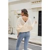 Coolmee Women's Winter Warm Knitted Wrap Scarf Shawl Cape With Sleeve Autumn Winter Fashion Sweater Shawl Wraps Cape - 2 of 4