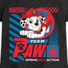 Girls' - Paw Patrol - Team Paw Marshall Fitted Short Sleeve Graphic T-Shirt - 2 of 4