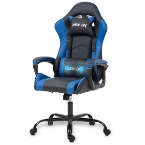 Bosmiller Ergonomic Gaming Chair Racing Style Office Chair, Computer Desk Chair, Swivel Reclining PU Leather PC Gamer Chair - 1 of 4