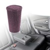 Unique Bargains Car Trash Can Rhinestones Portable Car Cup Holder Plastic Trash Bin 1pcs - 3 of 4