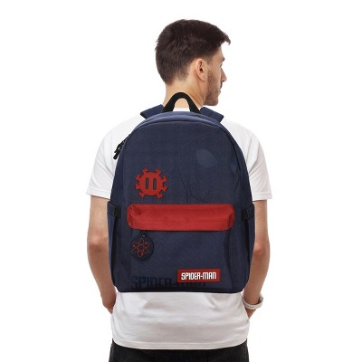 Spider-Man Classic Spider-Man Line Art 16.5” Adult Black & Red Backpack — фото 7