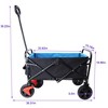 CAVINAS Folding Shopping Cart,Grocery Cart with 600D Oxford Fabric,Utility Cart for Camping,Shopping,Sports,Garden - 3 of 4