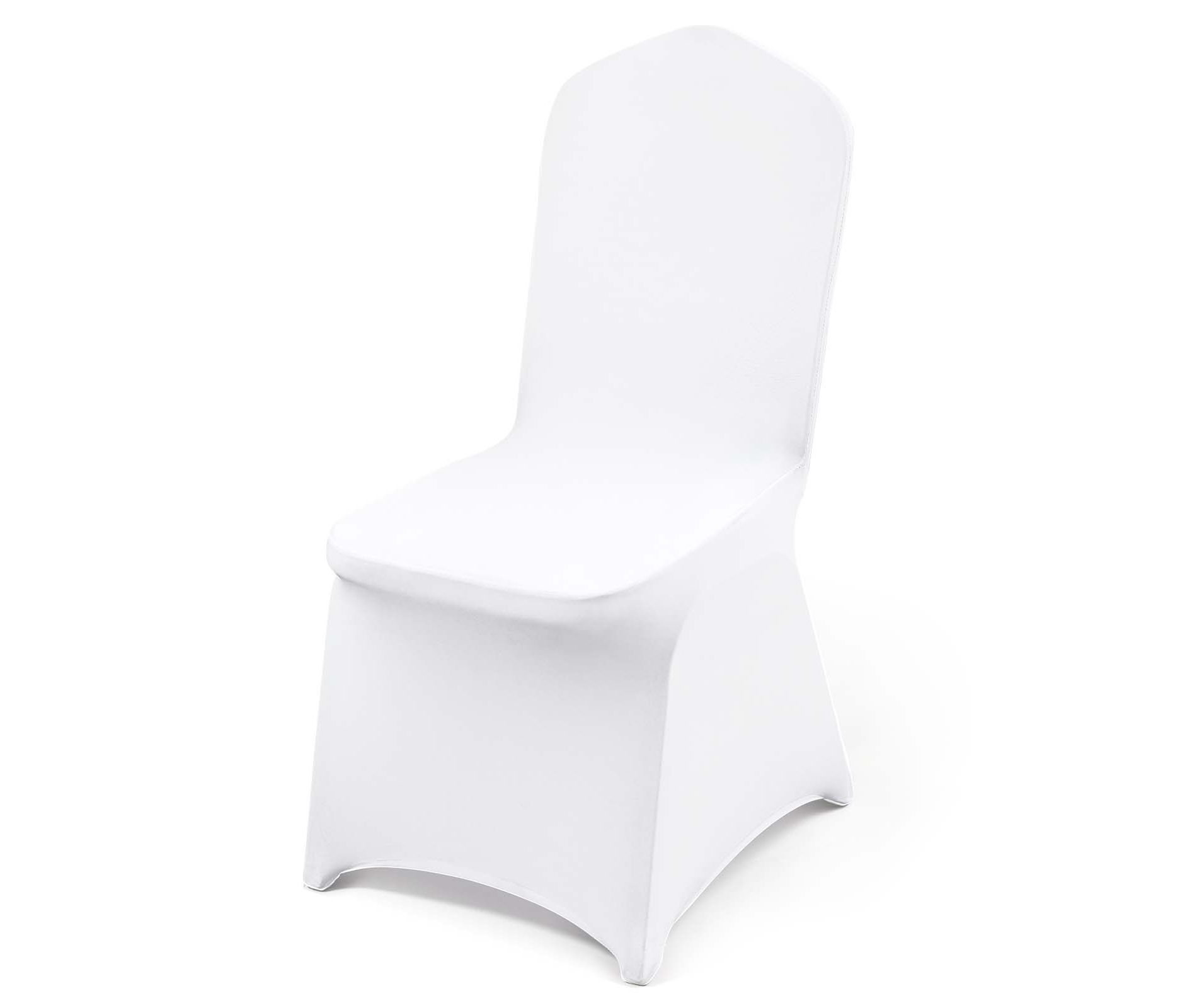 VEVOR Stretch Spandex Folding Chair Covers, Universal Fitted Chair Cover, Removable Washable Protective Slipcovers, (100PCS White)