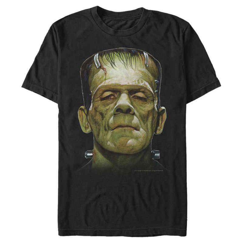 Men's Universal Monsters Big Frankenstein's Creature Head T-Shirt, 1 of 6