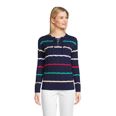 Lands end drifter hot sale cable sweater