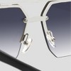 Anna-Kaci Women's Chic Trimmed Octagon Polarized Sunglasses UV400 Protection - 3 of 4