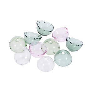 Unique Bargains Glass Jellyfish Beads, Glass Wind Bell Bead Caps - 1 of 4