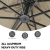 CASAINC 10x13 ft Square Cantilever Umbrella With 4-Piece Base Included - 3 of 4