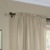 Commonwealth Thermavoile Rhapsody Lined Tailored Pole Top Curtain Panel - Mushroom - 2 of 3