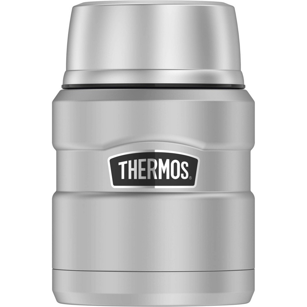 Thermos 16oz Stainless King Food Jar with Spoon - Stainless Steel