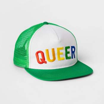 Pride PH by The PHLUID Project Adult 'Queer' Trucker Baseball Hat - Green/White