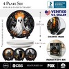 Haunted Night Set of 4 Plates, Black Halloween Tableware Collection for Salad, Dessert, Appetizer, and Side Plates| OrnamentallyYou - 2 of 4
