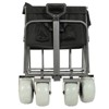 FURNIinspire Outdoor Serving Carts Heavy Duty 500lb Capacity Beach Wagon Foldable Utility Cart for Camping, Black, 37.4"*23.03"*38.98" - 4 of 4