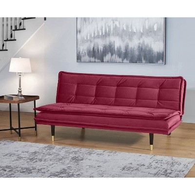 Pink Sofas Couches Target, Your Zone Vertical Tufted Upholstered Sofa Bed Pink