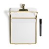 Glass + Gold Desktop Dry Erase Easel, 8.5 x 11