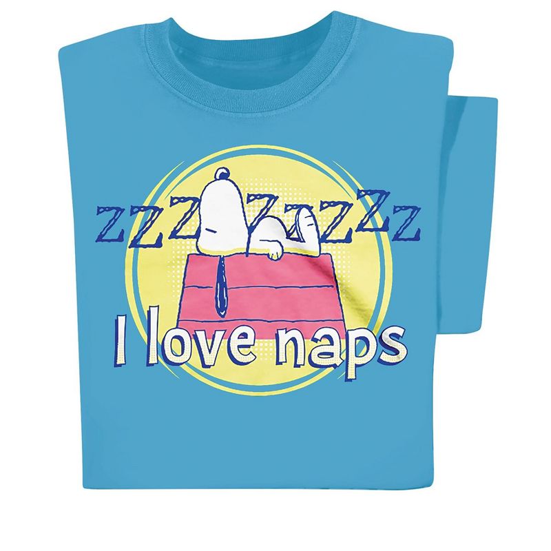 Collections Etc Snoopy I Love Naps T-shirt, 3 of 5