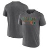 NCAA Miami Hurricanes Men's Charcoal Heather Poly T-Shirt - 3 of 3