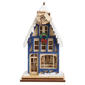 Old World Christmas Ginger Cottages Wooden Ornament for Christmas Tree, Reindeer Claus Cafe - 1 of 3