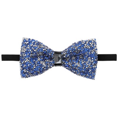 INSPIRE CHIC Women's Fine Diamonds Shiny Adjustable Bow Tie