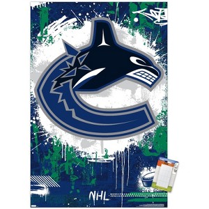 Trends International NHL Vancouver Canucks - Maximalist Logo 23 Unframed Wall Poster Prints - 1 of 4