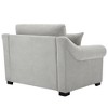 Modern Chenille Oversized Armchair, Chair and a Half, 44.5" Wide - 4 of 4