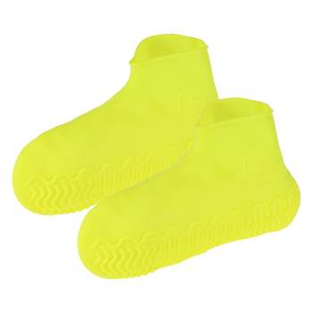 Unique Bargains Unisex Silicone Shoes Covers Rain Boots Reusable Rain Shoe Covers Non-Slip 1 Pair