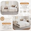 GDFStudio Jerry Twin Size Upholstered Extendable Daybed with Trundle and Storage Drawers - 4 of 4