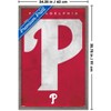 Trends International MLB Philadelphia Phillies - Logo 25 Framed Wall Poster Prints - 3 of 4