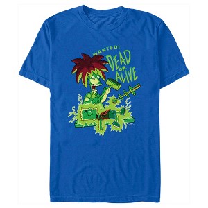 Men's The Simpsons Bart and Sideshow Bob Wanted! Dead or Alive T-Shirt - 1 of 4