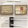 Aghana Digitals Wall-Mounted Collectible Display Case with 2 Glass Doors, 4 Adjustable Shelves & - 4 of 4