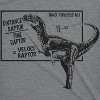 Mens Velociraptor T shirt Funny Physics Joke Raptor Dinosaur Novelty Saying - Crazy Dog Men's T Shirt - 2 of 4