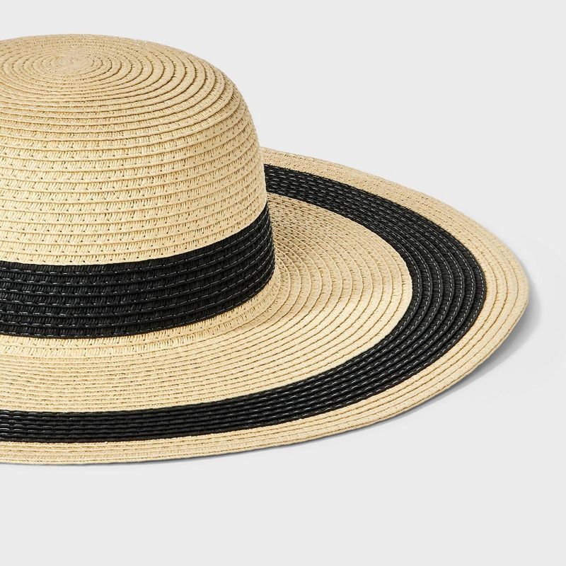Striped Straw Floppy Hat - Shade & Shore™, 5 of 6