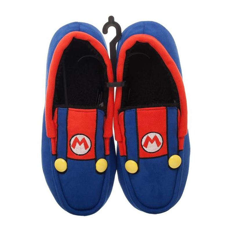 Nintendo Men's Super Mario Bros. Mario House Slippers Moccasins, 5 of 6