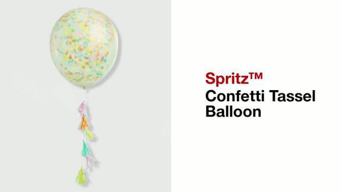 Confetti Tassel Balloon - Spritz&#8482;, 2 of 7, play video